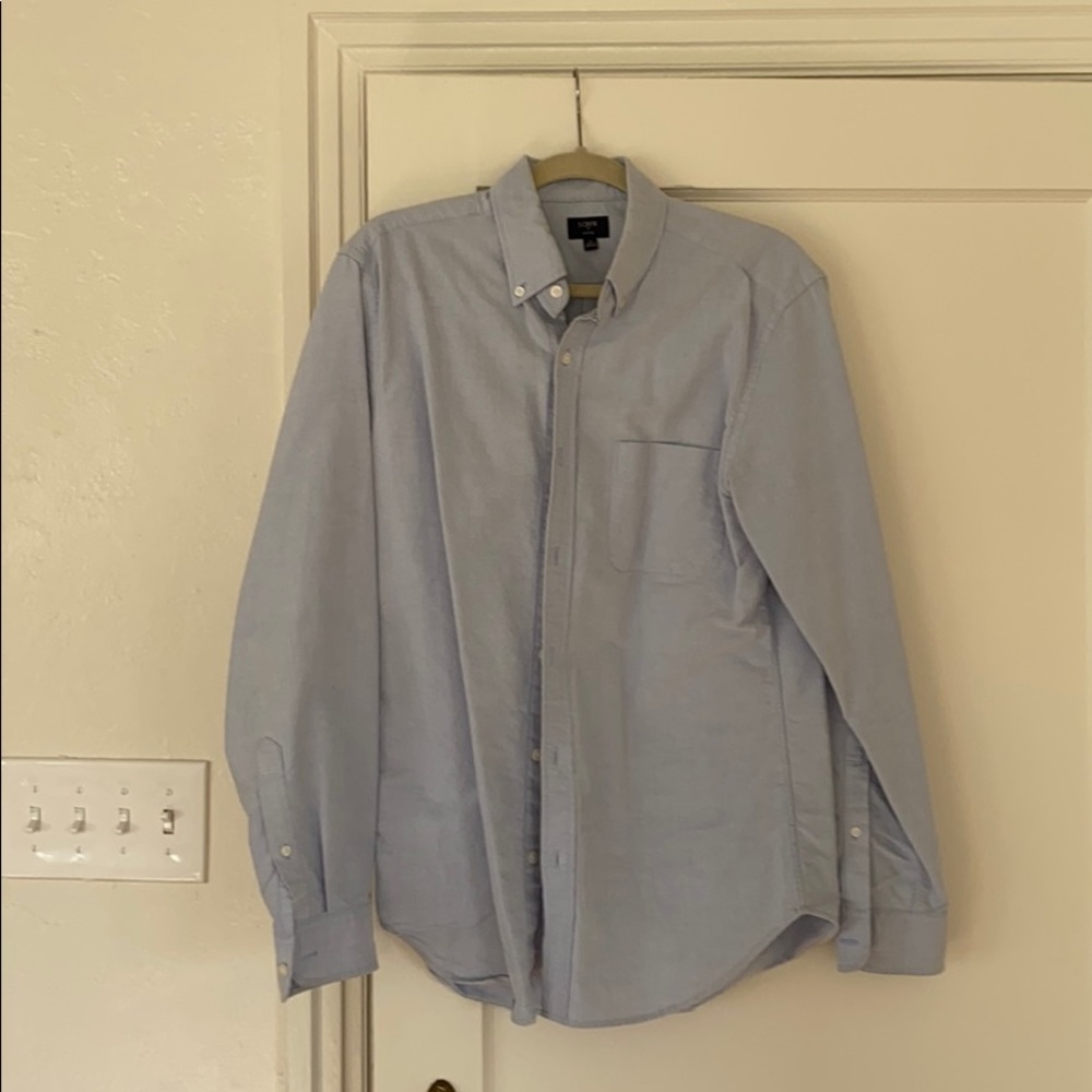 Light blue J. Crew Oxford